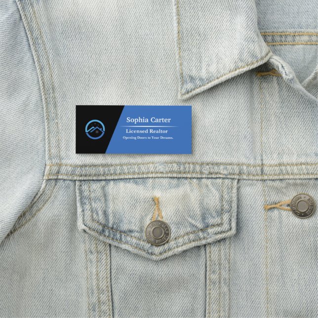 Custom Company Business Logo Employee Magnetic Nam Namensschild (Beispiel)