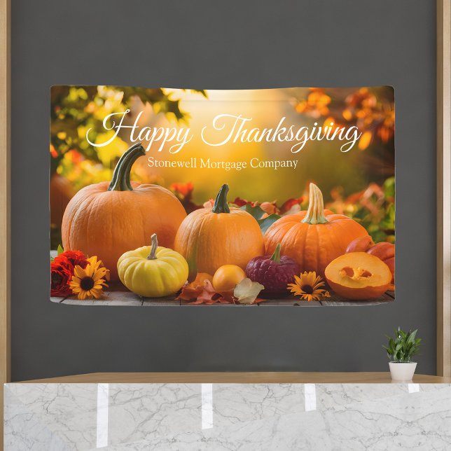 Custom Company Erntedank Pumpkin Office Party Banner (Von Creator hochgeladen)