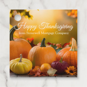 Custom Company Happy Thanksgiving Pumpkin Party Geschenkanhänger