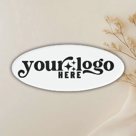 Custom Company Logo Business Oval Badge Tag Namenschild