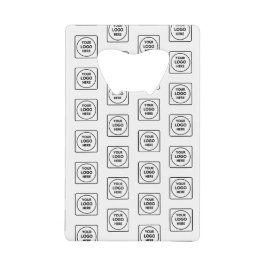 Custom Company Logo Credit Card Branding Design Geldbeutel Flaschenöffner