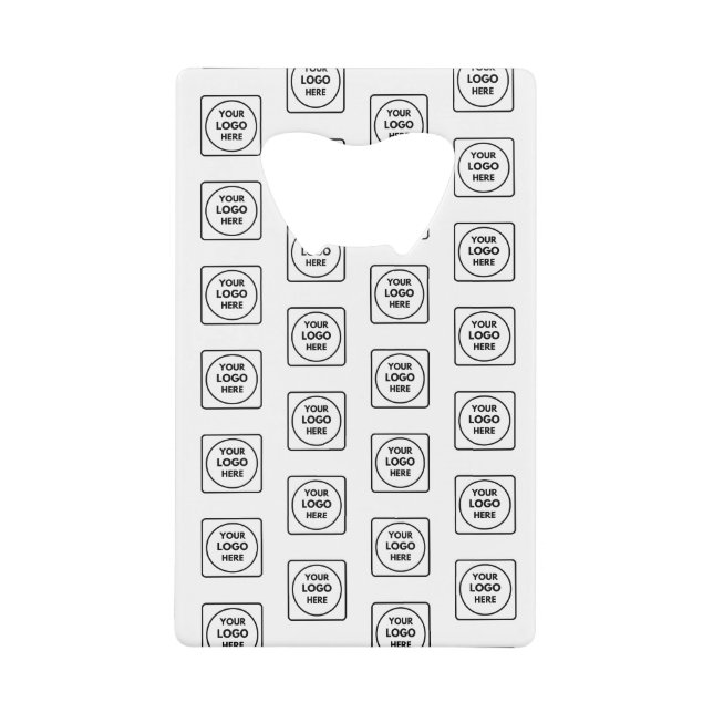 Custom Company Logo Credit Card Branding Design Geldbeutel Flaschenöffner (Vorderseite)