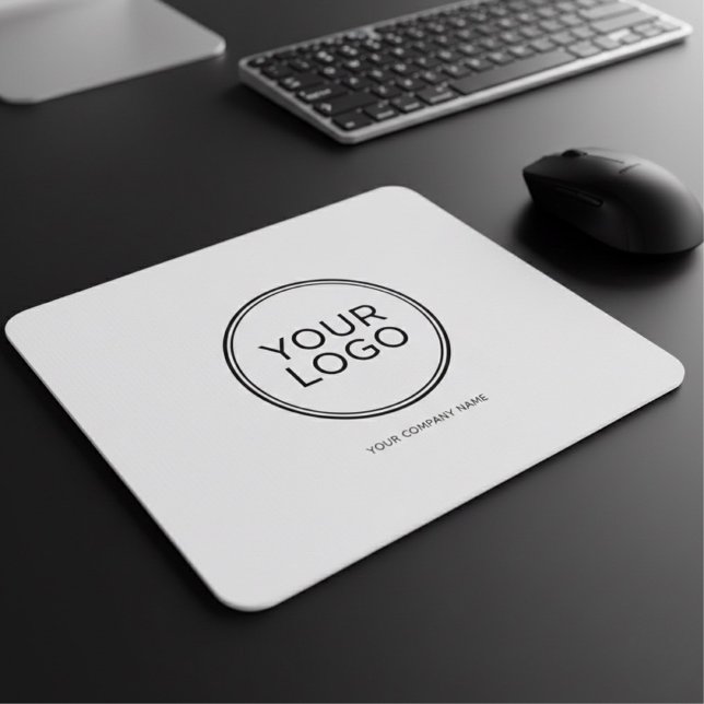 Custom Company Logo  | Modern Minimalist  Mousepad (Von Creator hochgeladen)