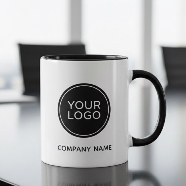 Custom Company Logo Mug | Minimalist Business  Tasse (Von Creator hochgeladen)