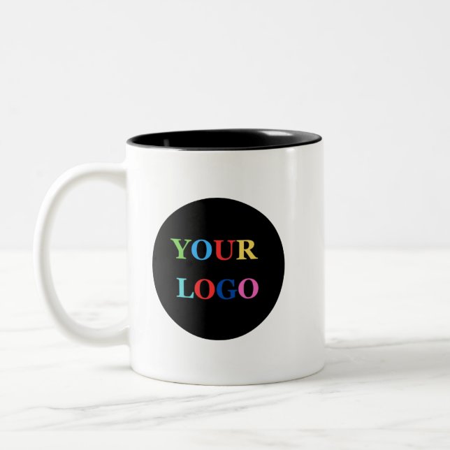 Custom Company Logo Personalized Business Zweifarbige Tasse (Links)