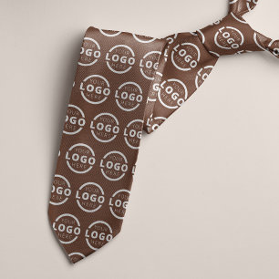 Custom Company Logo Promotional Business Brown Krawatte