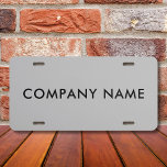 Custom Company Name Or Personal Name US Nummernschild<br><div class="desc">Customize this design and create your personalized License Plate. If the company name is long, you can adjust the font size to fit in. You can TRANSFER this DESIGN on other Zazzle products and adjust it to fit most of the Zazzle items. You can also click the CUSTOMIZE button to...</div>