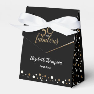 Custom Confetti 50 & fabelhafte Birthday Gold Blac Geschenkschachtel