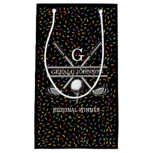Custom Confetti Golf Monogram Design Kleine Geschenktüte
