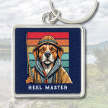 Custom Cool Dog Retirement Geschenke für Fisherman