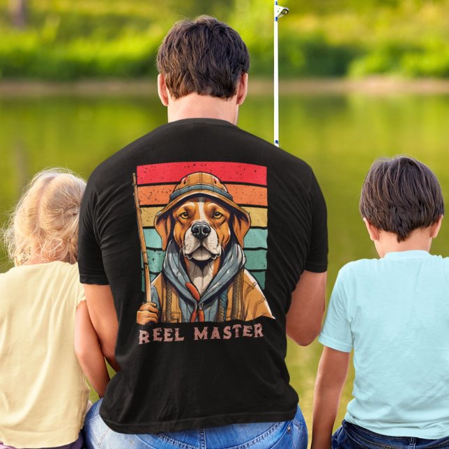 Custom Cool Dog Retirement Geschenke für Fisherman T-Shirt (Custom Cool Dog Retirement Gifts for Fisherman Dad)