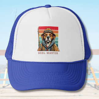 Custom Cool Dog Retirement Geschenke für Fisherman Truckerkappe