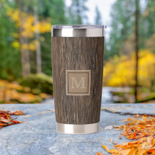 Custom Coole Abstrakte Bäume Bark Holz Art Motif Thermobecher