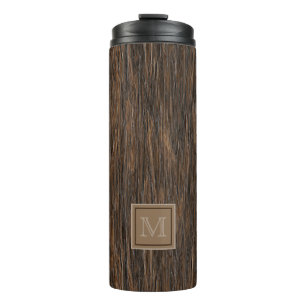 Custom Coole Abstrakte Bäume Bark Holz Art Motif Thermosbecher