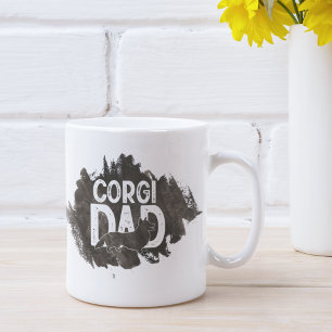 Custom Corgi Vater Vatertag Hund Lover Kaffeetasse