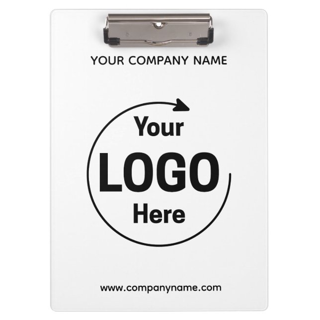 Custom Corporate Business Logo  Klemmbrett (Vorderseite)