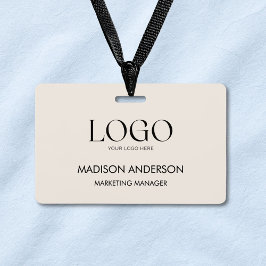 Custom Corporate Business Logo Modern ID Ausweis
