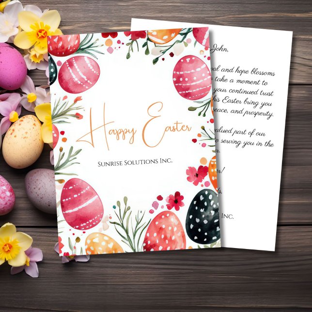Custom Corporate Easter Greeting Card Karte (Von Creator hochgeladen)