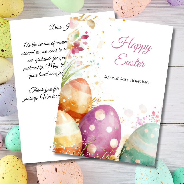 Custom Corporate Easter Greetings Card Karte (Von Creator hochgeladen)