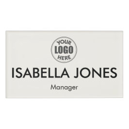 Custom Corporate Logo | Minimalist Luxury Name Namenschild
