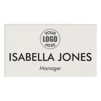 Custom Corporate Logo | Minimalist Luxury Name Namenschild