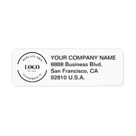 Custom Corporate Return address Business logo here