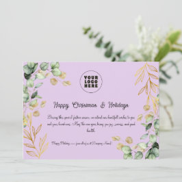 Custom Corporate Weihnachtskarte 2025 Feiertagskarte