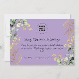 Custom Corporate Weihnachtskarte 2025 Feiertagskarte