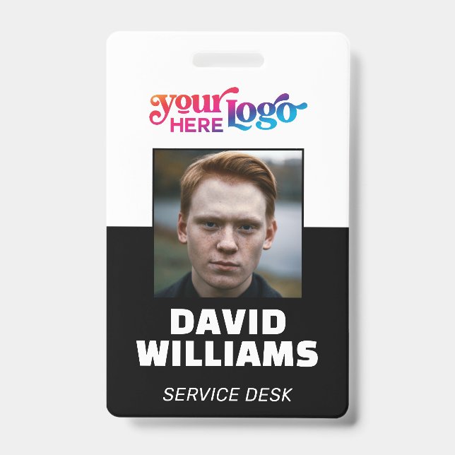 Custom CorporateBadge Employee/Event-ID mit Foto Ausweis (Vorderseite)