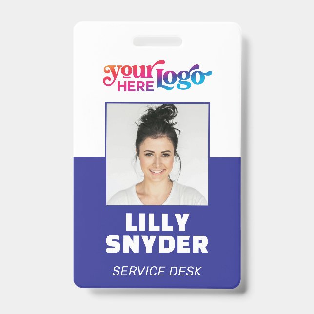 Custom CorporateBadge Employee/Event-ID mit Foto Ausweis (Vorderseite)