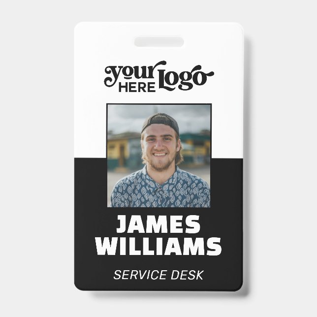 Custom CorporateBadge Employee/Event-ID mit Foto Ausweis (Vorderseite)