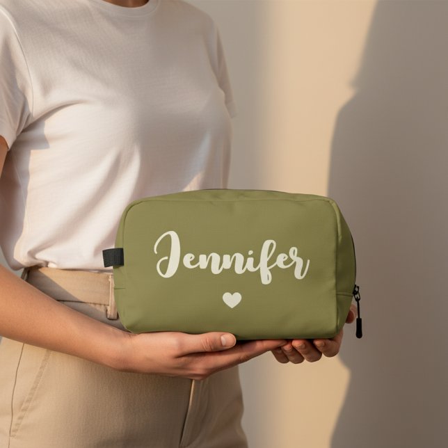 Custom Cosmetic Bag for Bridesmaid Proposal Gift Waschbeutel (Custom Name Toiletry Bag – Bridesmaid Proposal or Thank You Gift for Her, Birthday or Graduation)