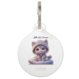 Custom Cosmic Pet Collar Tag – Personalized PetTag Haustiermarke