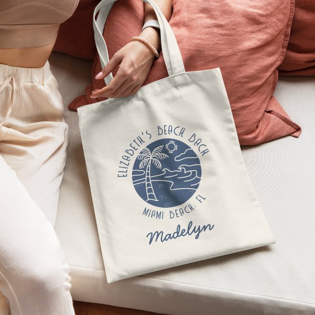 Custom Costal Beach Bachelorette Bevorzugung Tragetasche (Von Creator hochgeladen)