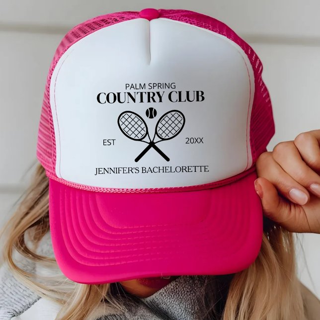 Custom Country Club Junggeselinnen-Abschied Club B Truckerkappe (Von Creator hochgeladen)