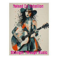 Custom Country Girl Gitarrist Art Inspiration