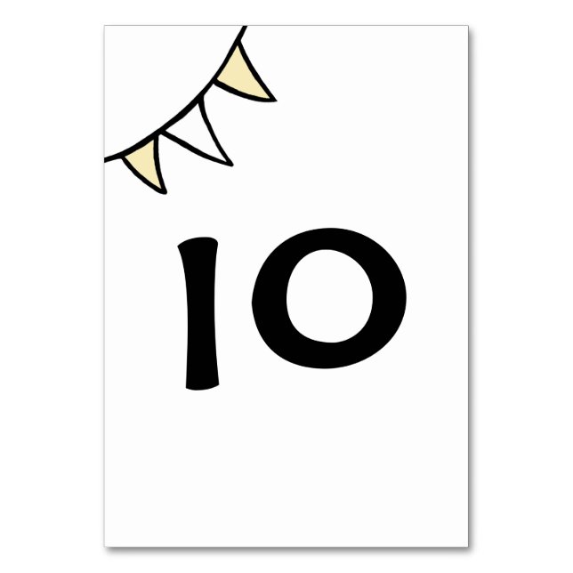 Custom Country Wedding Traktor Bunting Tischnummer (Vorderseite)