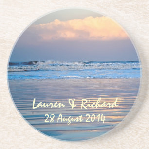 Custom Couple Beach Scanner Untersetzer