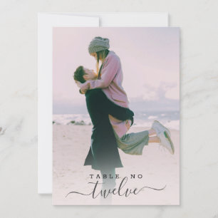 Custom Couple Foto Hand Letter Script Hochzeit Einladung