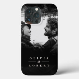 Custom Couple Foto Stilvolles Schwarz Abstrakt Case-Mate iPhone Hülle