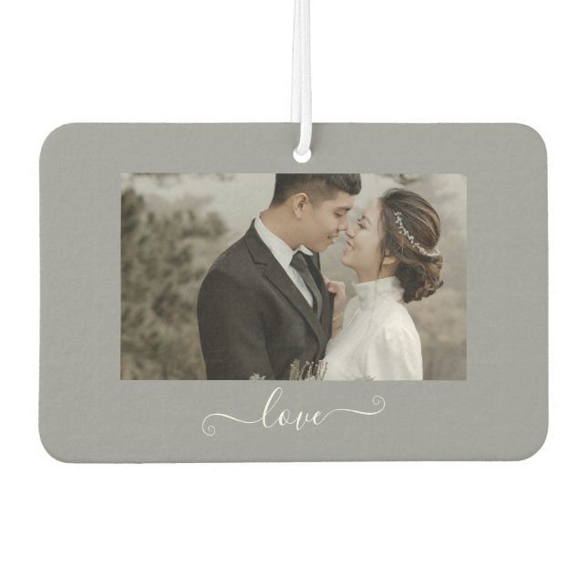 Custom Couple Love Air Freshener Autolufterfrischer (Vorderseite)