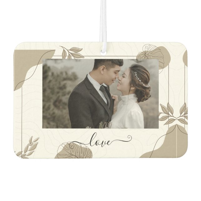 Custom Couple Love Air Freshener Autolufterfrischer (Vorderseite)