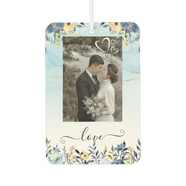 Custom Couple Love Air Freshener Autolufterfrischer (Vorderseite)
