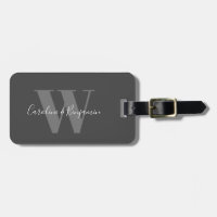 Custom Couple Name Calligraphy Mit Monogramm Black