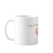 Custom Couple Name Watercolor Heart Classic Mug