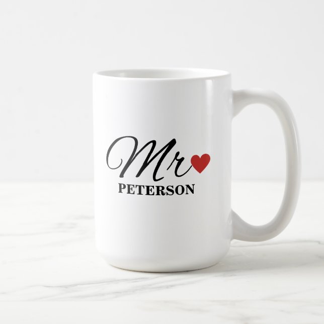 Custom Couple Tasse Hochzeit Tasse Jahrestag (Rechts)