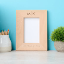 Custom Couple Wedding Modern Monogram Initials