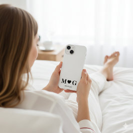 Custom Couples Monogram Heart Mark iPhone 14 Hülle