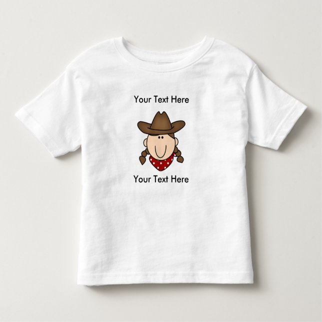 CUSTOM COW GIRL BROWN T - Shirt (Vorderseite)