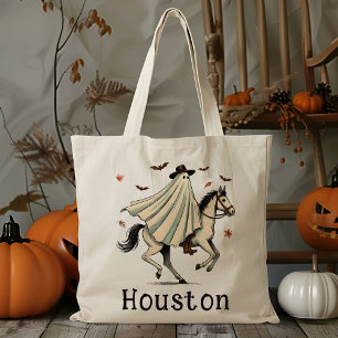 Custom Cowboy Cowgirl Ghost Trick oder Treat Candy Tragetasche